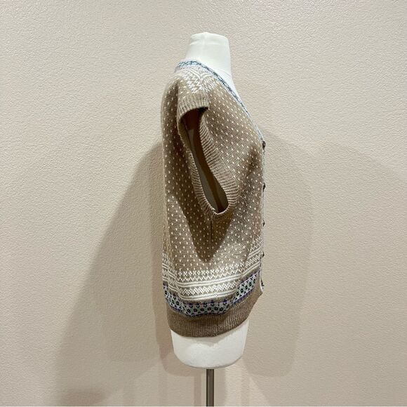 Vintage Tangiers Fair Isle Nordic Sweater Vest Size Large - Picture 3 of 11